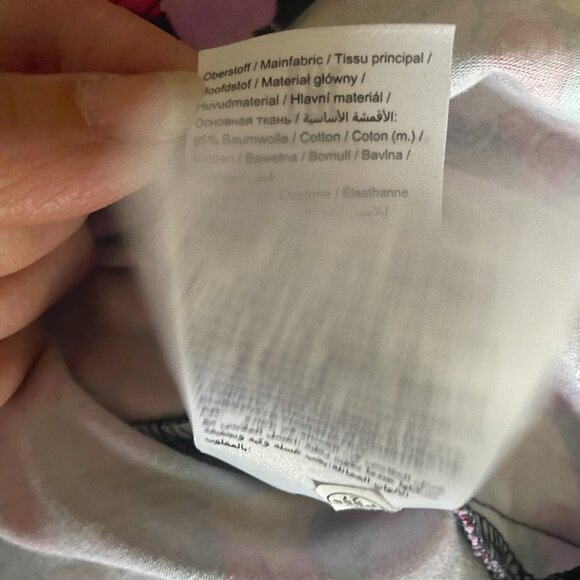 Ulla Popken top size 32/34 Women's Tunic Black with hearts 95% cotton - Picture 6 of 9